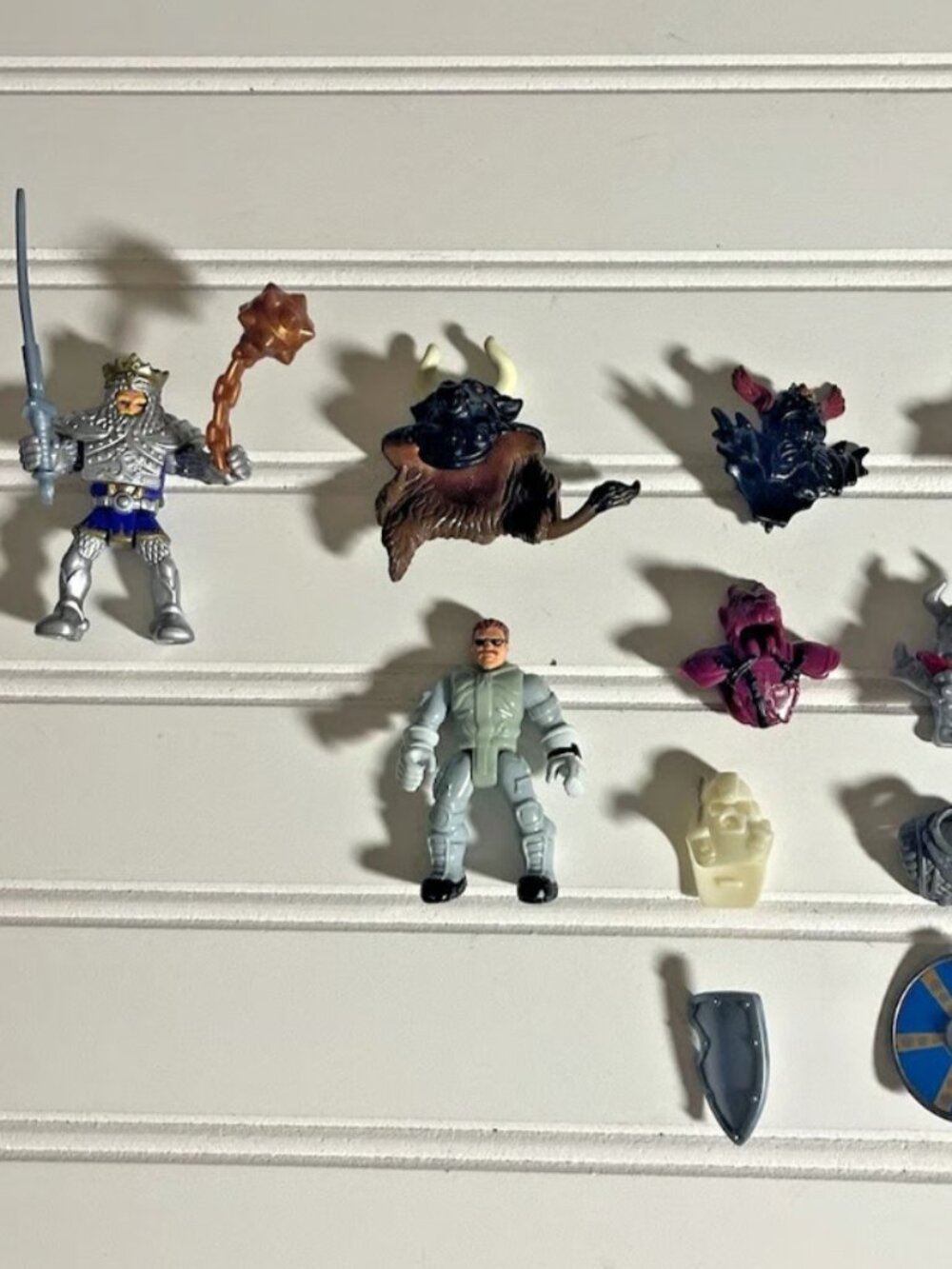 Fisher Price Great Adventures Vintage 1994 SILVER KNIGHT total 16 pieces